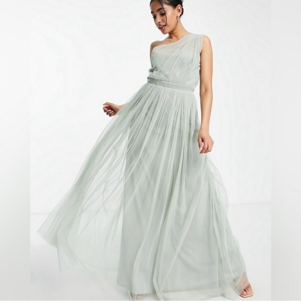 ASOS Petite Anaya Sage Green Dress